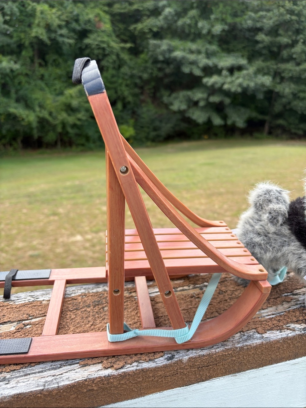 American Girl Plush Wooden Dog Sled - Picture 5 of 6